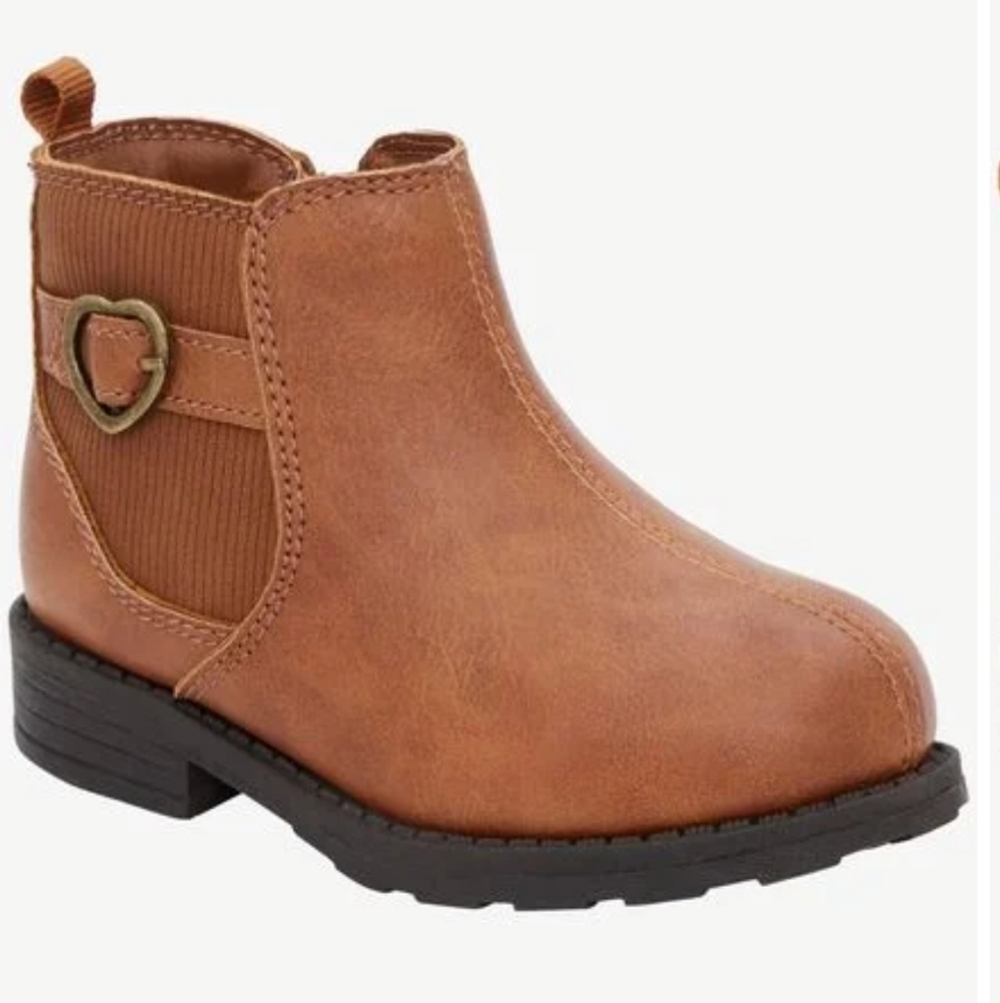 Carter's Brown Kids Boots with Heart Accent Size Toddler 10 Girls